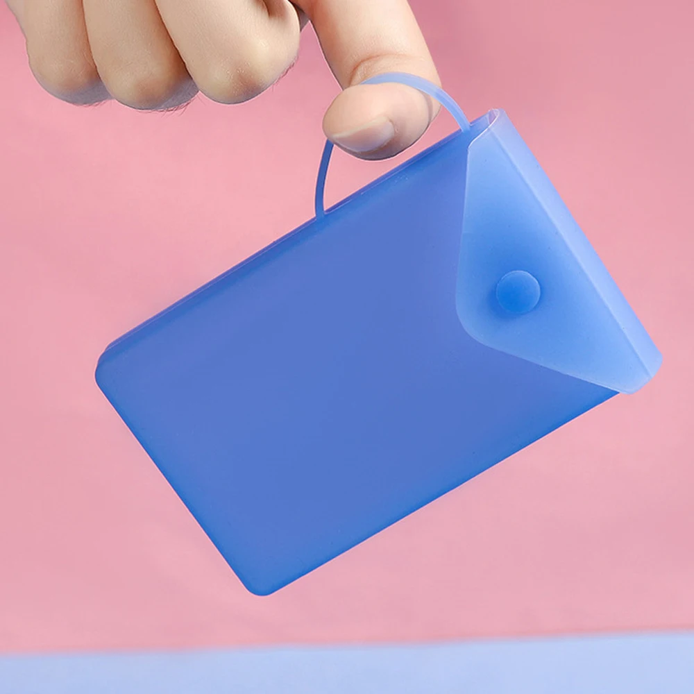 1 PC New Portable Silicone Mask bag Face Mask Covering Holder Storage Box Reusable Dustproof Temporary Face Mask Case Container