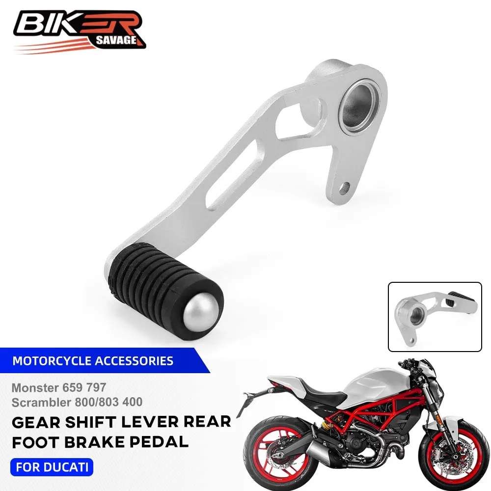 

Monster 797 Gear Shift Lever Rear Foot Brake Pedal For Ducati Monster 659 Scrambler 800/803 400 2015-2021 Motorcycle Shifter