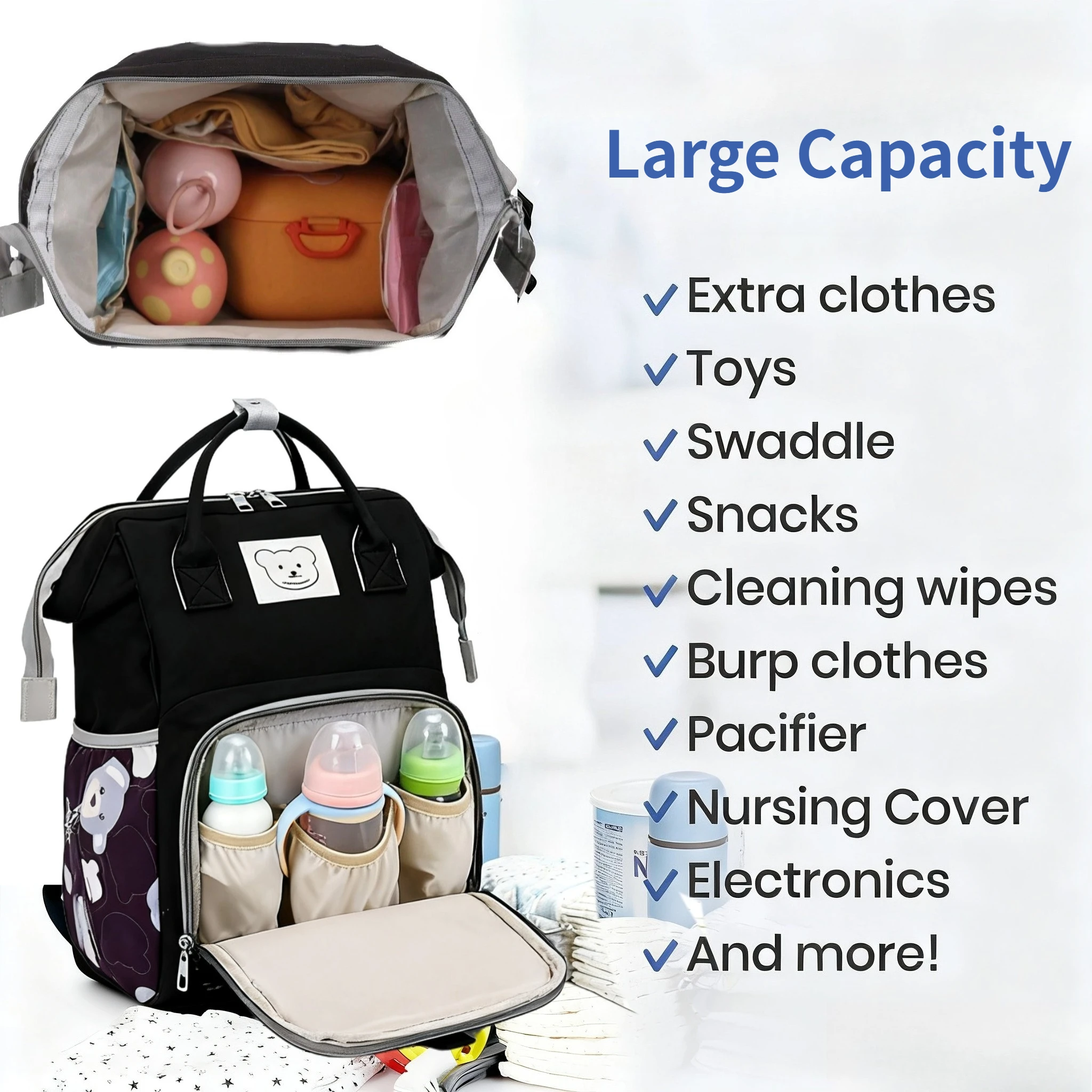 Diaper Bag for Baby Boys & Gir - Baby Puree Pouch 评论和价格