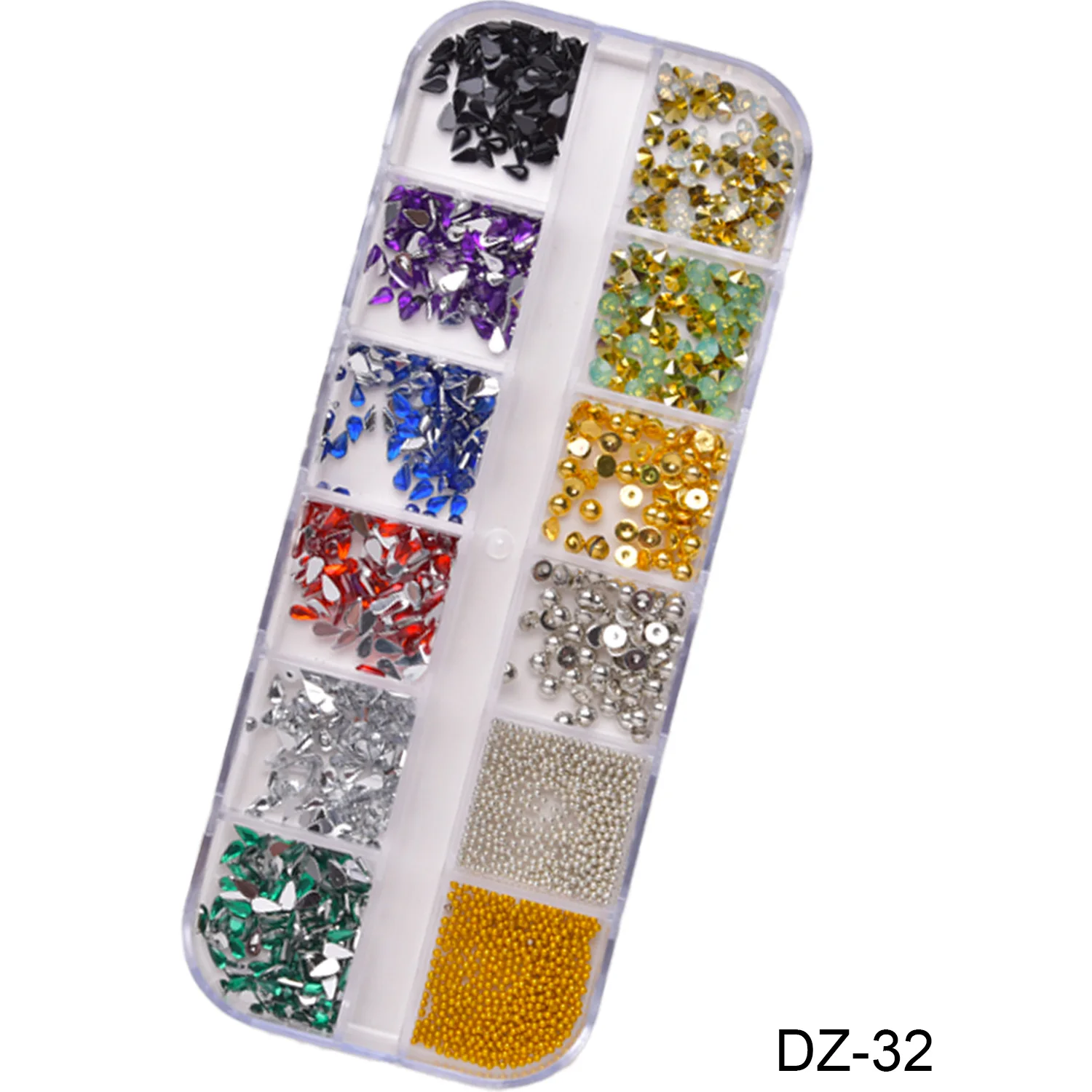 12 شبكة متلألئة كريستال مسمار الفن الراين ثلاثية الأبعاد كريستال لتقوم بها بنفسك زينة بريق كريستال برشام جوهرة ثلاثية الأبعاد مستلزمات الأظافر #5