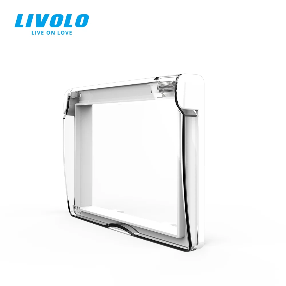 Livolo C9 Waterproof Cover Wall Socket Box US Plastic Electric Plug Protection Bathroom 45*67.5mm Hole