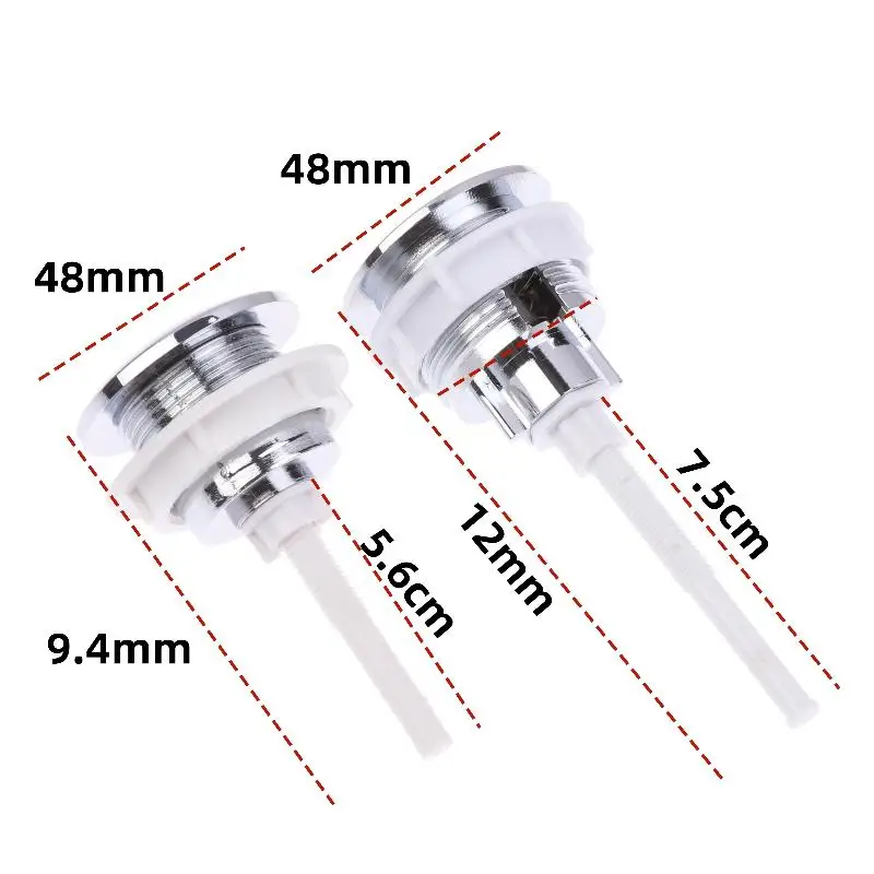1pc Toilet Tank Push Button For Home Toilet Seat Corrosion-resistant Single Button Toilet Water Tank Accessories
