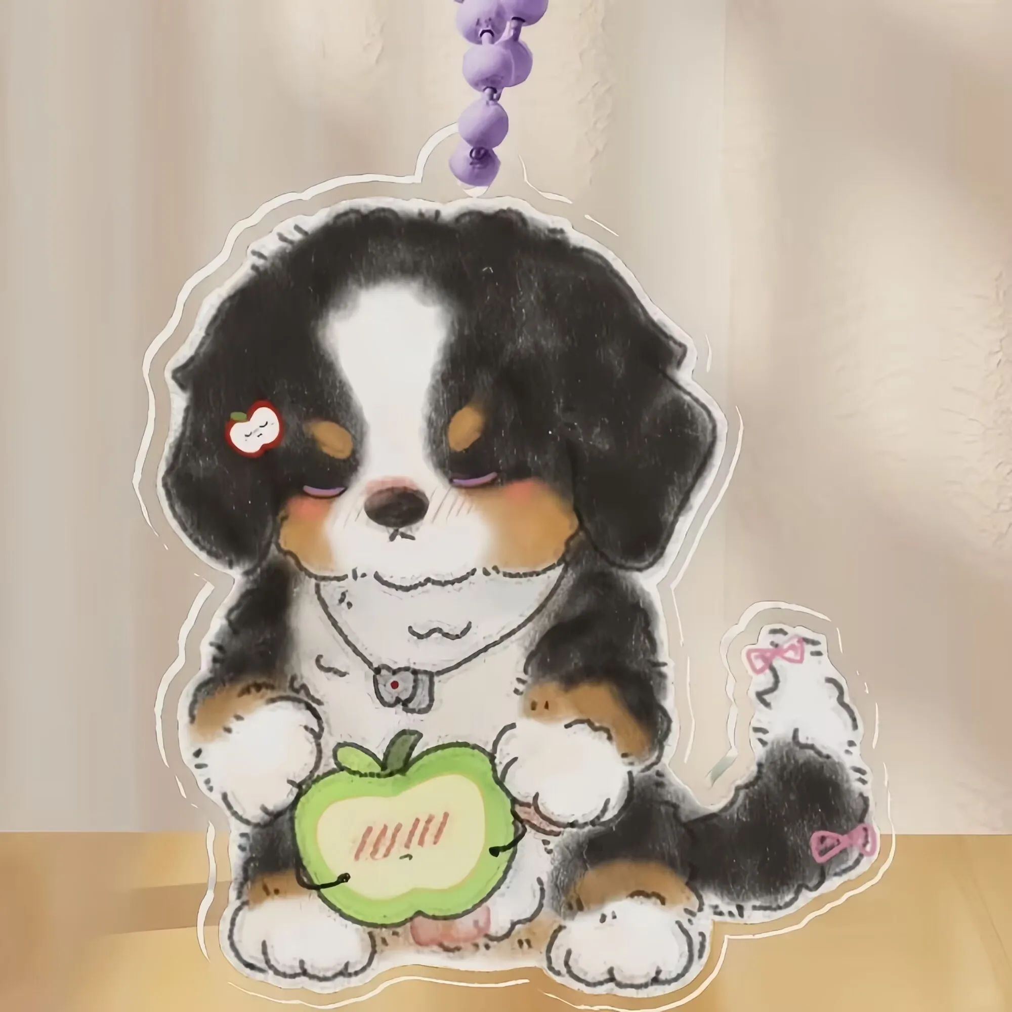 

Любовь и глубокое пространство вокруг собаки-калеб, супер милый акриловый брелок для ключей, подвеска на рюкзак, подарок в стиле Ins