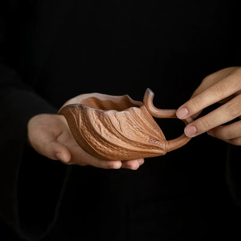 Rock clay Coarse Pottery Public Cup Ceramic Chahai Cup Kung Fu Tea Accessories Tea Infusers Sharing Cup Tea Dispenser