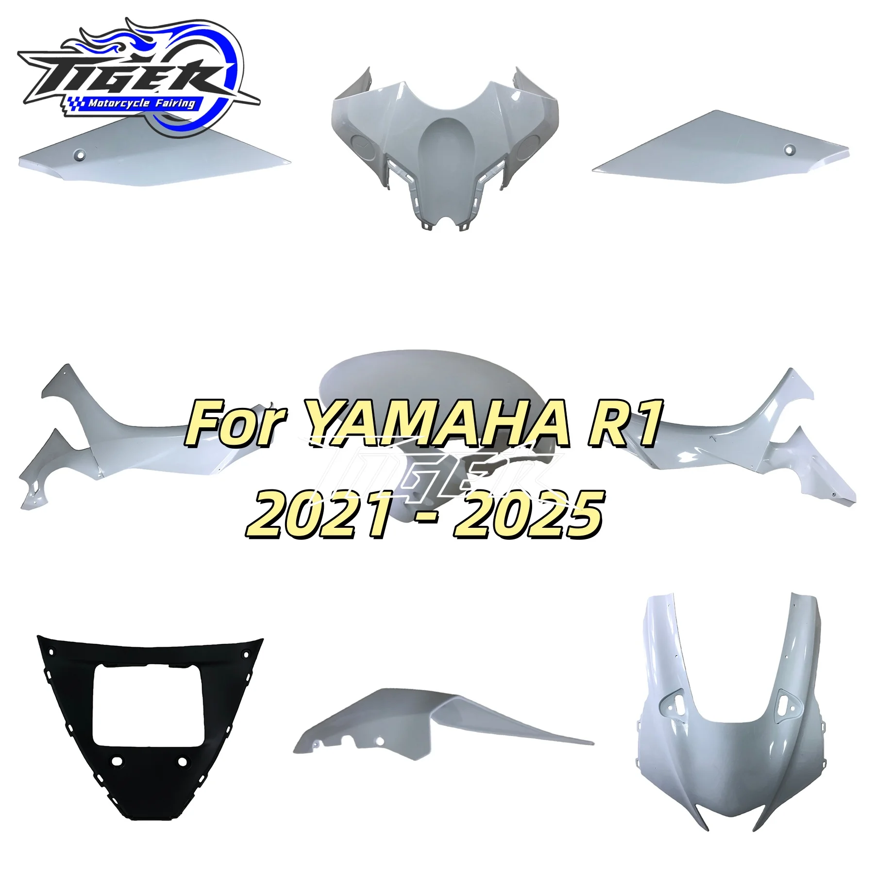 

Motorcycle Fender Frame Cover Fuel Tank Guard Side Panel Fairing Kit Full Fairing Kit Fit For YAMAHA R1 R1M 2021 2022 2023 2024