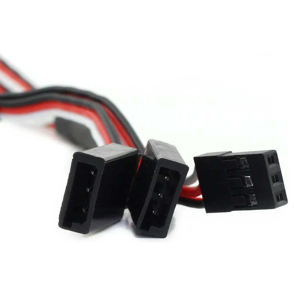 Male-Female 22AWG 150mm Y Style JR Cable 3-Pin Servo Extension Cord for Futaba RC Airplane Servo Accessory Plugs Connector Cable