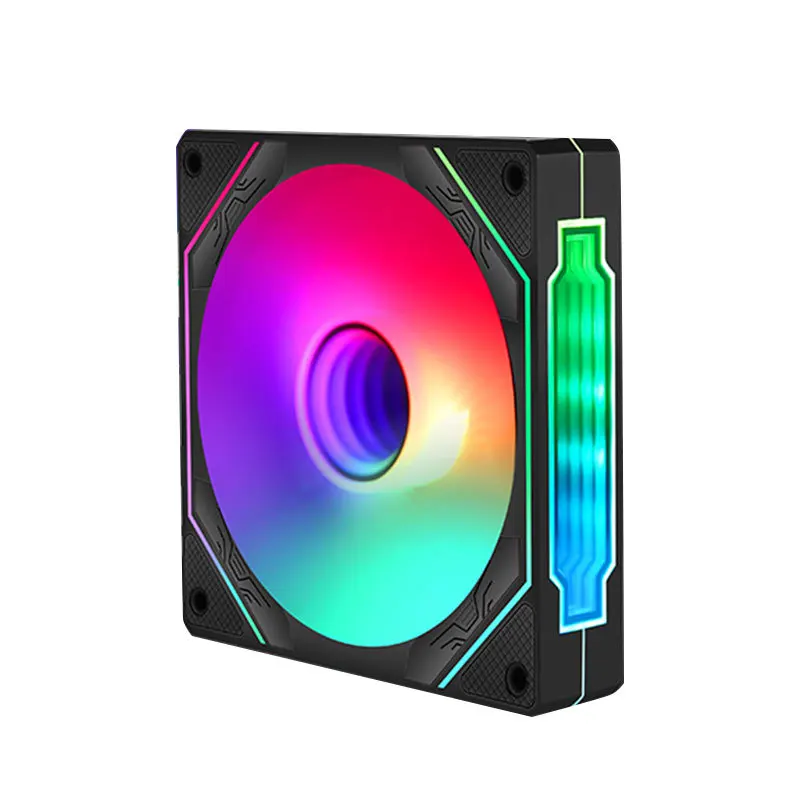 

Вентилятор для ПК 120 мм, 5В, 3PIN, ARGB, с эффектом бесконечного зеркала RGB, синхронизация с материнской платой, 1600 об/мин, для корпуса ПК и кулера ЦП