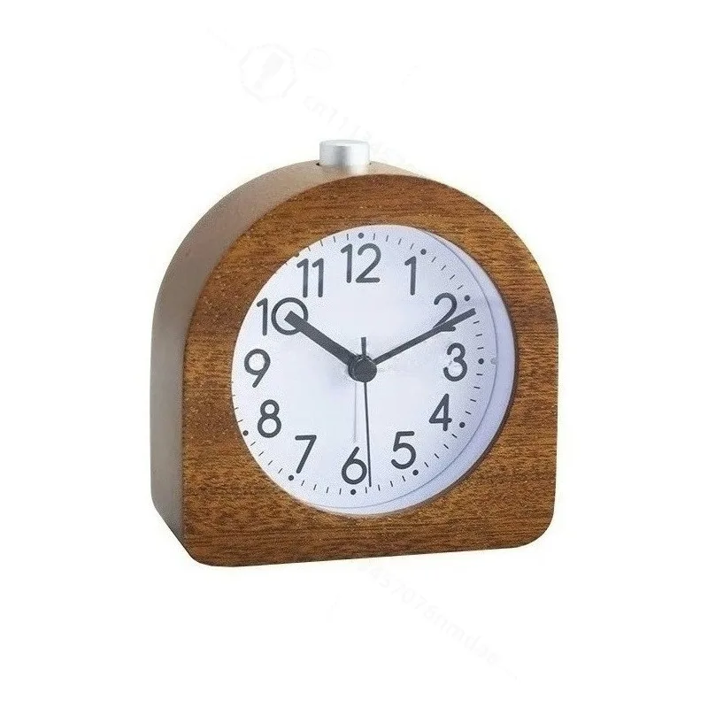 Creative Quartz Alarm Clock Silent Bedroom Bedhead Lazy Clock Retro Sleepy Student Real Seat Clock