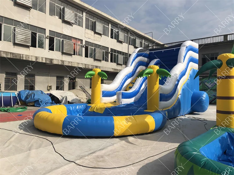 الحدث التجاري في الهواء الطلق المياه الشريحة نفخ القفز القلعة مع الشريحة كبيرة نفخ الشريحة للبيع الألعاب المائية #2