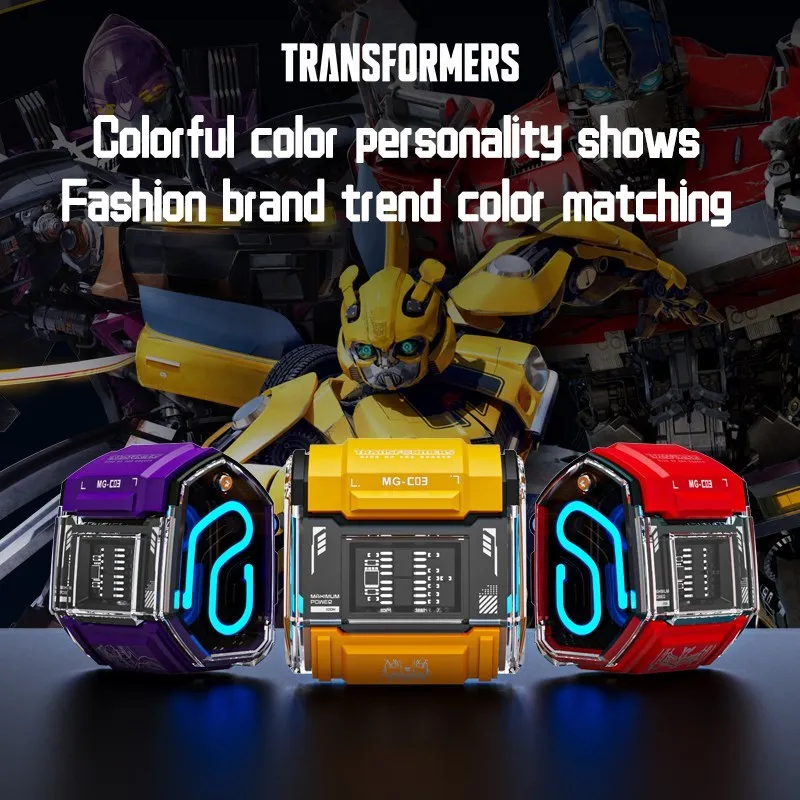 TRANSFORMERS MG-C03 Fashion Wireless Bluetooth 5.3 Headphones Long Endurance Stereo Sound Earphones Gaming Sport Music Earbuds