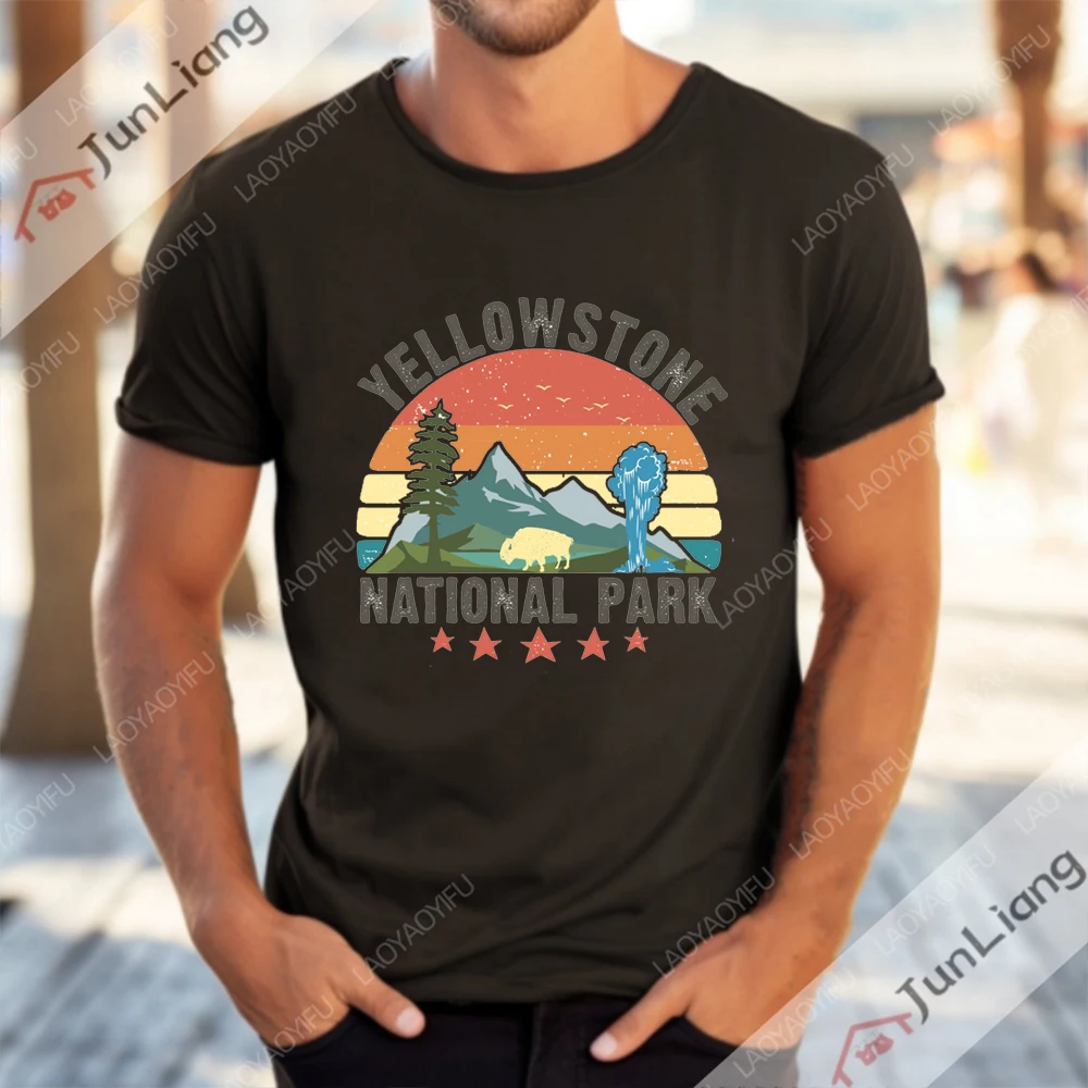 Yellowstone Men's Clothing TV Shows Short Sleeve Tee Mens Clothes Streetwear Funny T Shirts Oversized T-shirt Y2k T-shirts Gifts