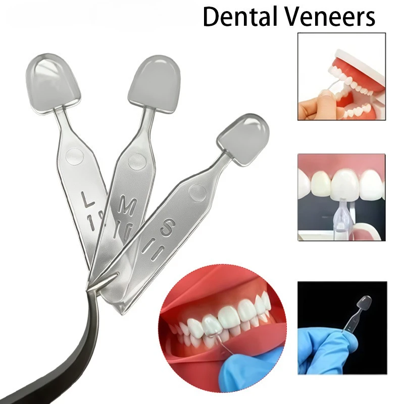JAVIDENT 1 Set Dental Veneer Mould Kit Composite Resin Mold Front Teeth Beauty Veneers Teeth Whitening Tools Autoclavable