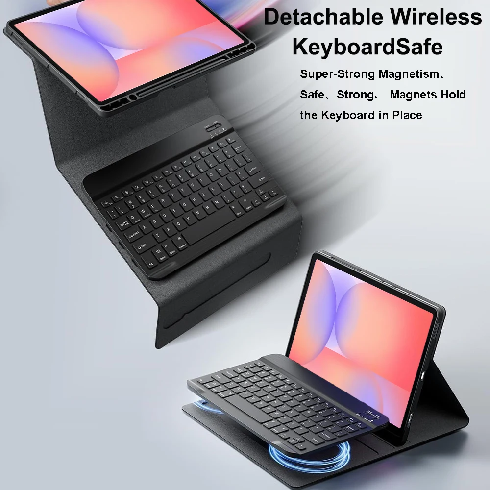 Case for Samsung Galaxy Tab S10 Lite 5G 10.9 Inch, Bluetooth Keyboard Cover for Galaxy Tab S10 Lite 10.9 SM-X400/X406B