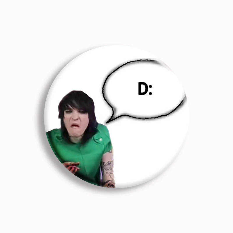 Jake Webber Johnnie Guilbert divertido Meme botón Pin The Tinas broche favorito de Estados Unidos insignia de mujer bolsa accesorios de decoración