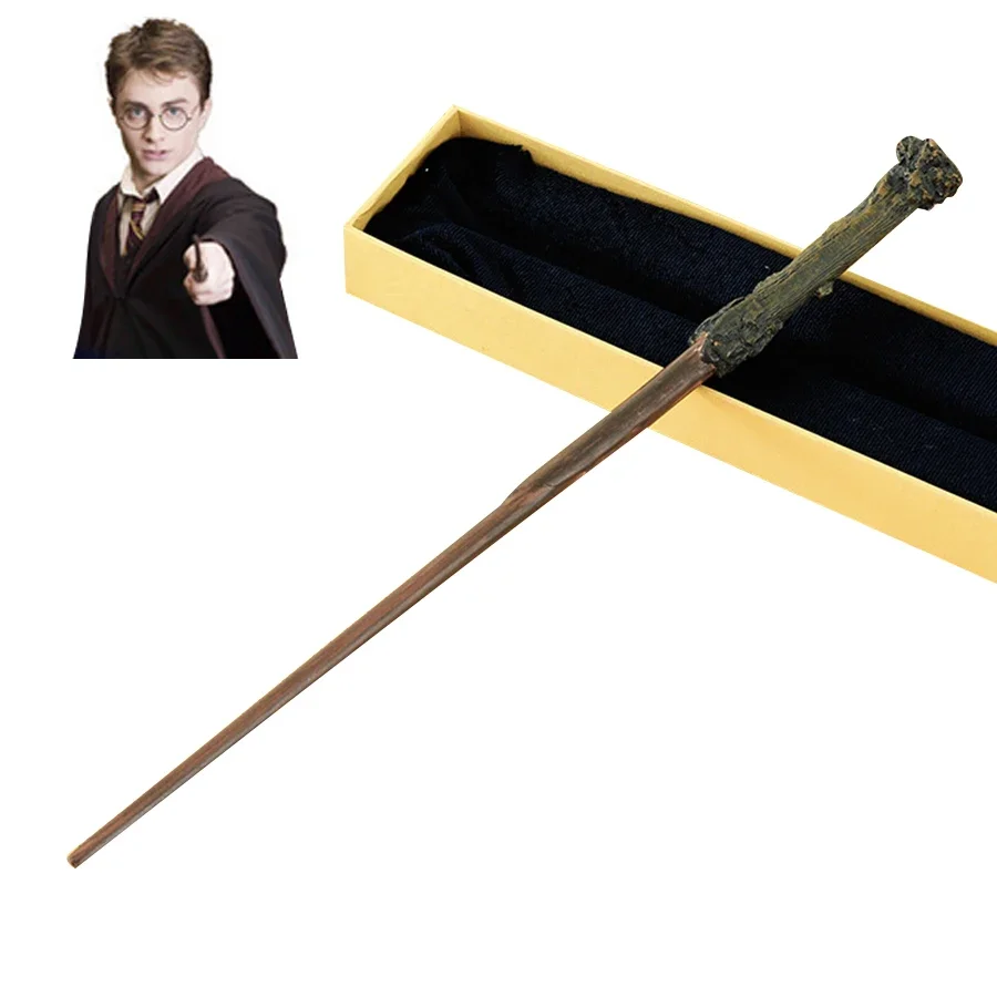 HarryyPotter Magic Wand with Metal Core Premium Gift Box Hermione Ron Malfoy Gryffindor Hogwarts Slytherin Hufflepuff Ravenclaw