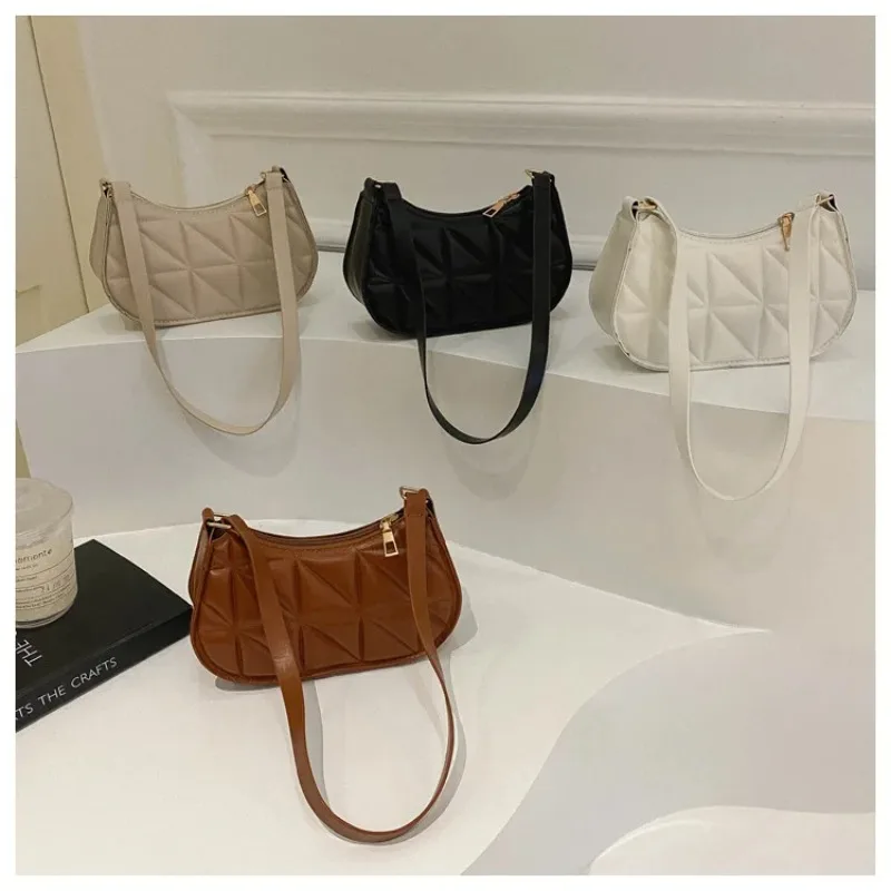 Retro Women's Shoulder Purse Fashion Arm Pit Bag with Adjustable Strap Fall Winter Niche Crossbody Bag Handbags Сумка Женская
