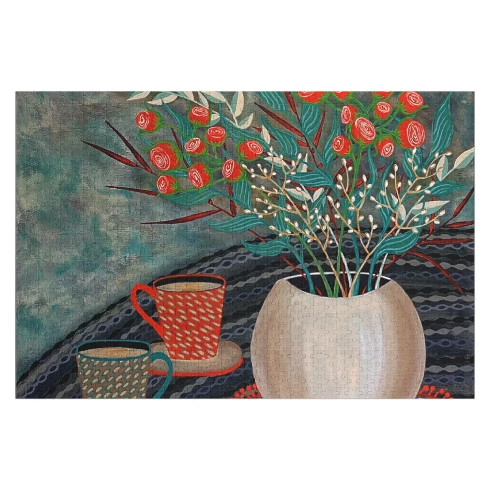 

Деревянный пазл «Чай для двоих» с фото, персонализированный, для взрослых, с животными, детский, игрушка-головоломка