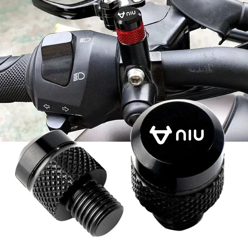 

For Niu Kqi3 M Pro M1s Mqi Nqi Gt Gts Pro N1s Uqi N1 U1 U+a U+b Motorcycle M10 aluminum mirror hole plug screw bolt