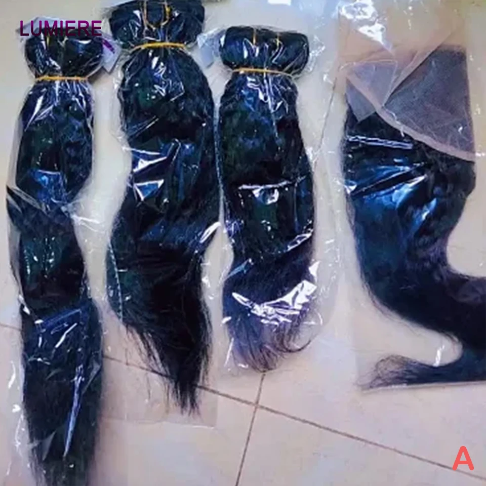 

Kinky Yaki Straight Bundle With Closure Frontal 100% Raw Virgin Indian Human Hair Bundle With Lace Closure Hair Weave Extensions