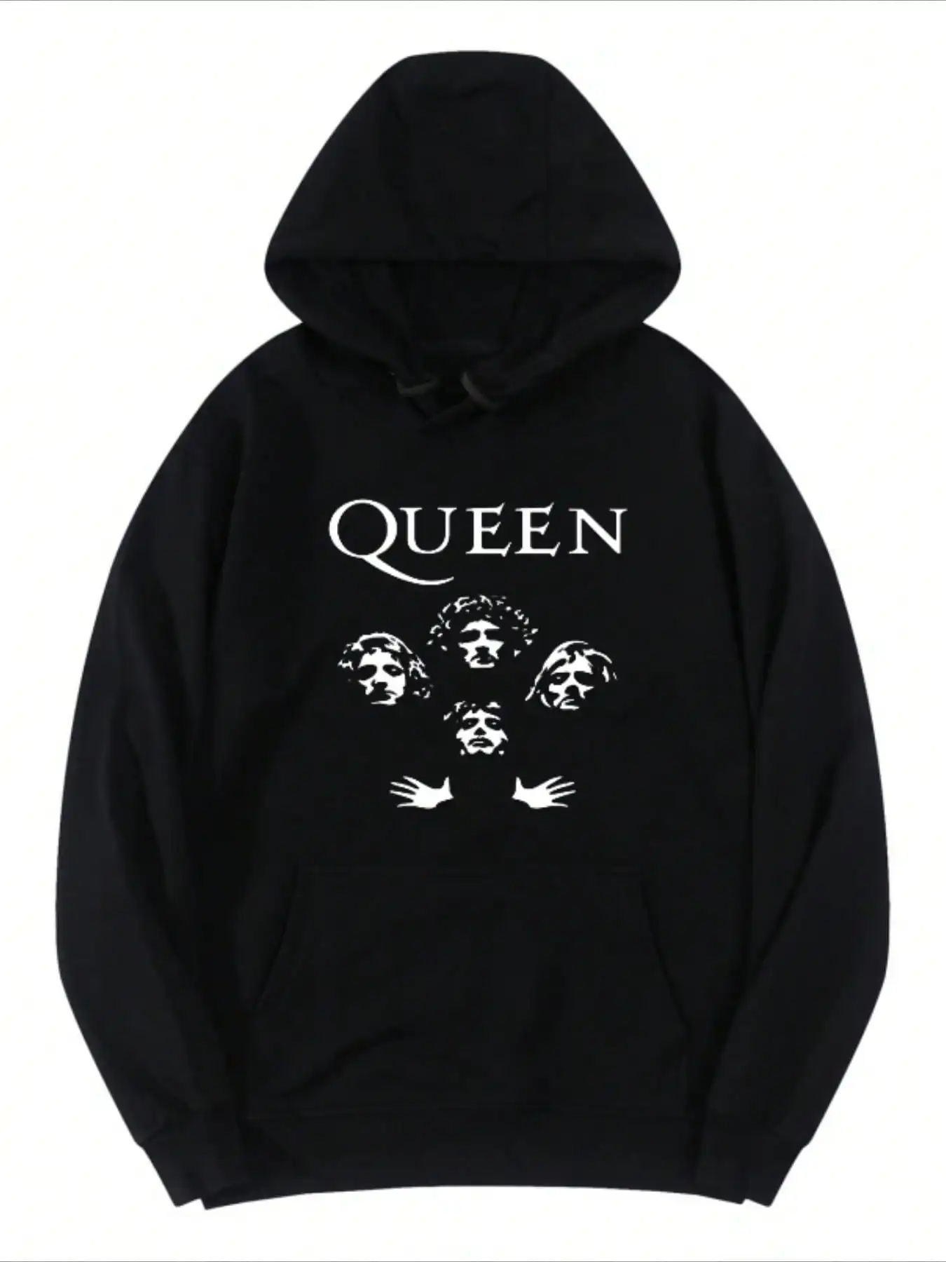 Музыка Легендарная рок-группа Толстовки Queen Мужская уличная одежда Толстовки с капюшоном Пуловеры в стиле Харадзюку