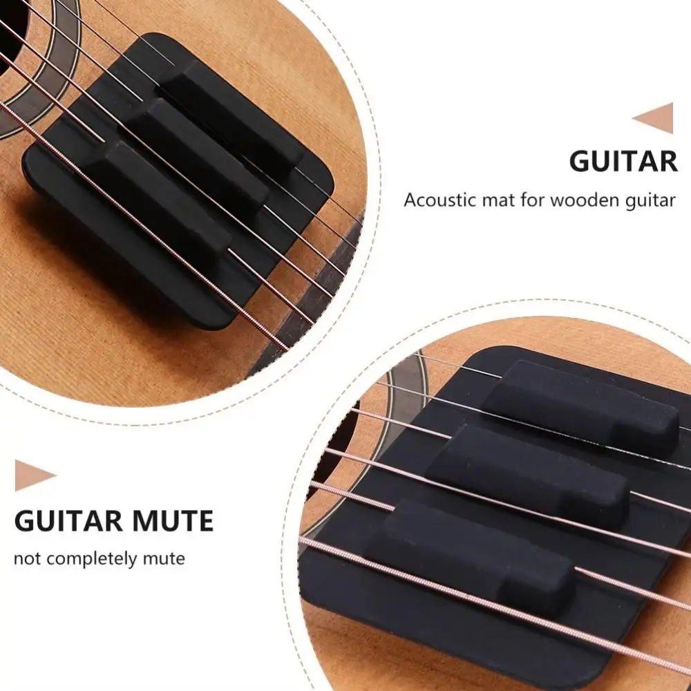 Soft Silicone Guitar String Muffler Anti-Slip Base Reusable Guitar Mute Pad Wear Resistance Durability Noise Reduction Tool