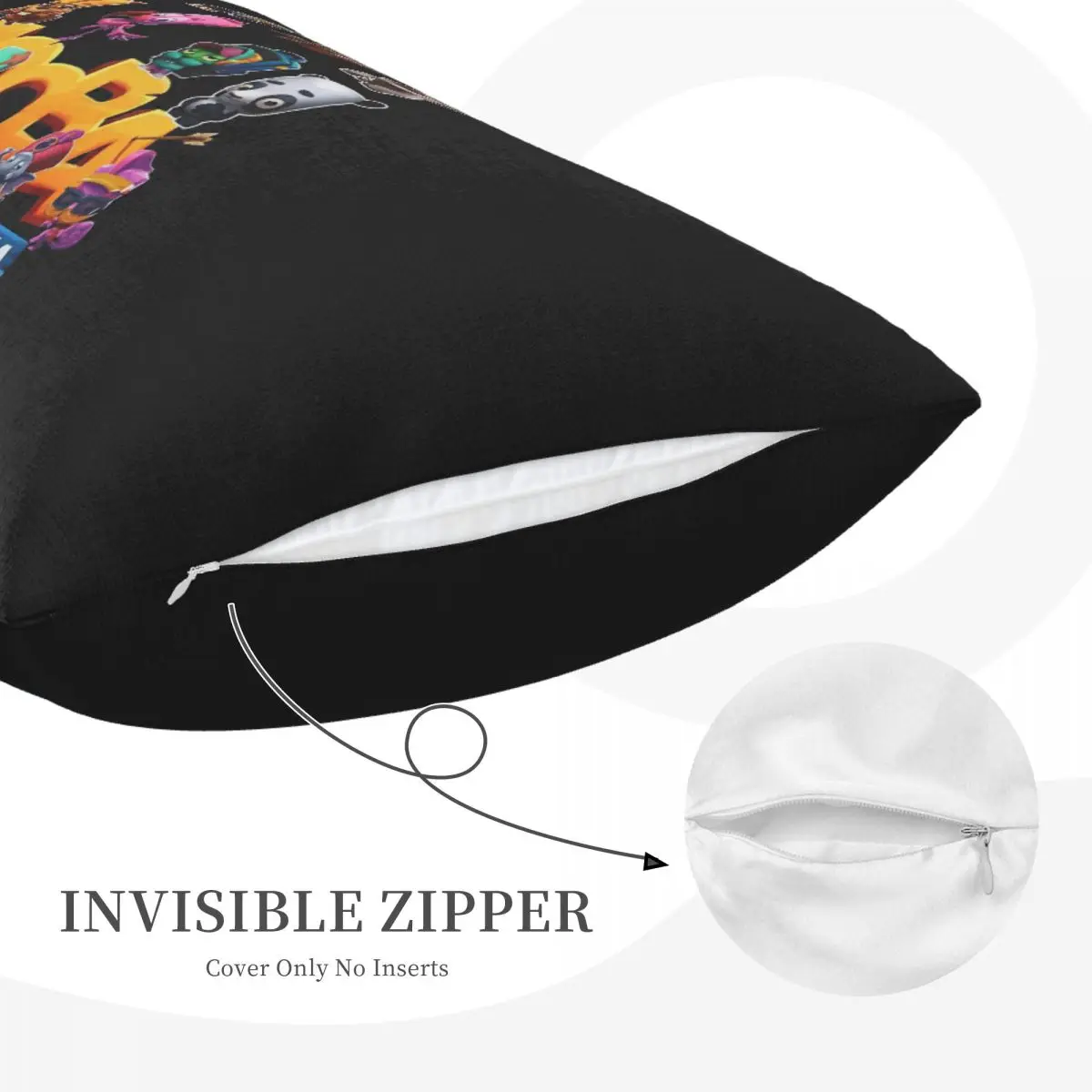 Great Model Zooba Battle Arena Gift Music Fans Rectangle Pillowcase Cushion Cover Decorative Bedroom Bed Home Throw Pillow
