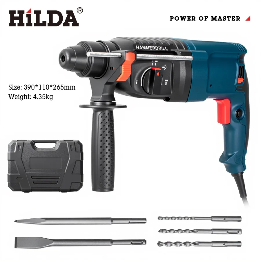 

HILDA/Hilda Electric Hammer Impact Drill Drill Wall Drilling Expansion Screw Concrete Power Tool Dual Use