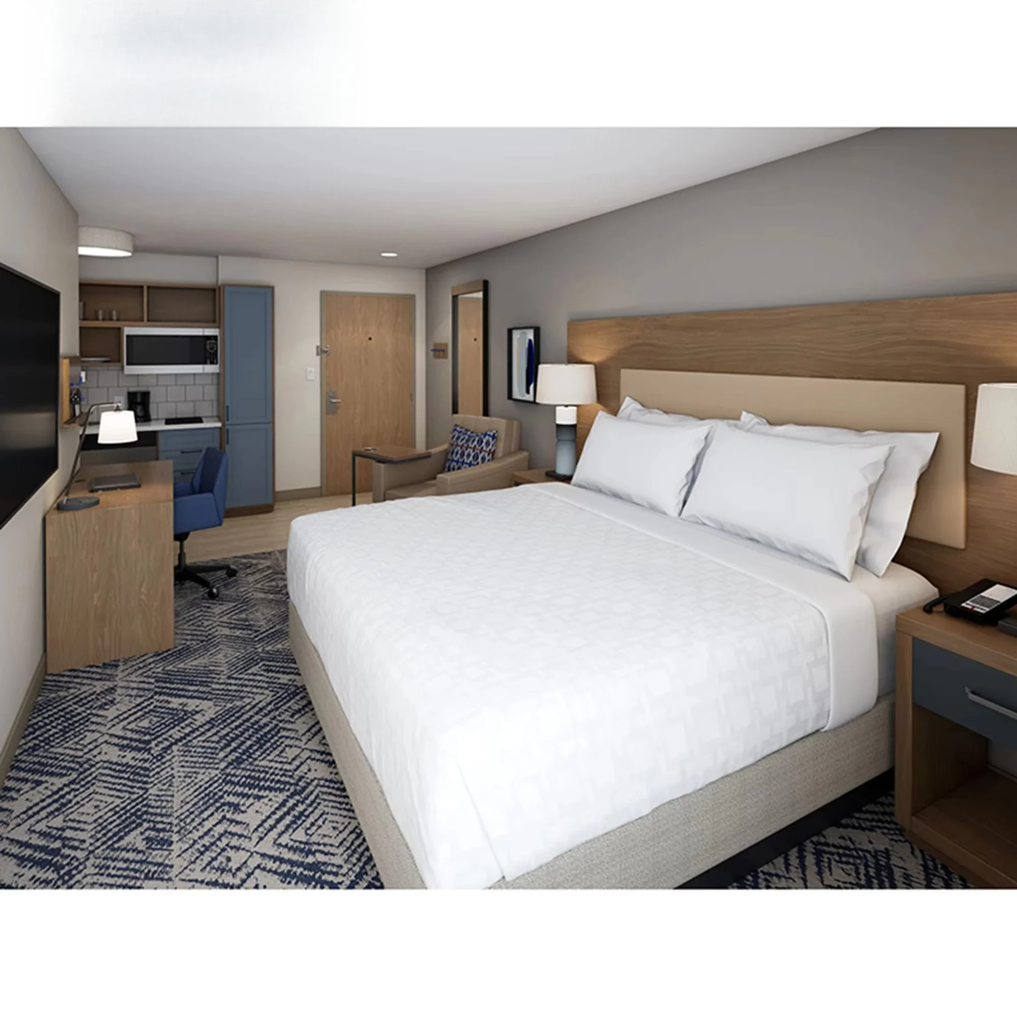 Bedroom Set Candlewood Hotel Room Furniture Wooden Hotel Furniture