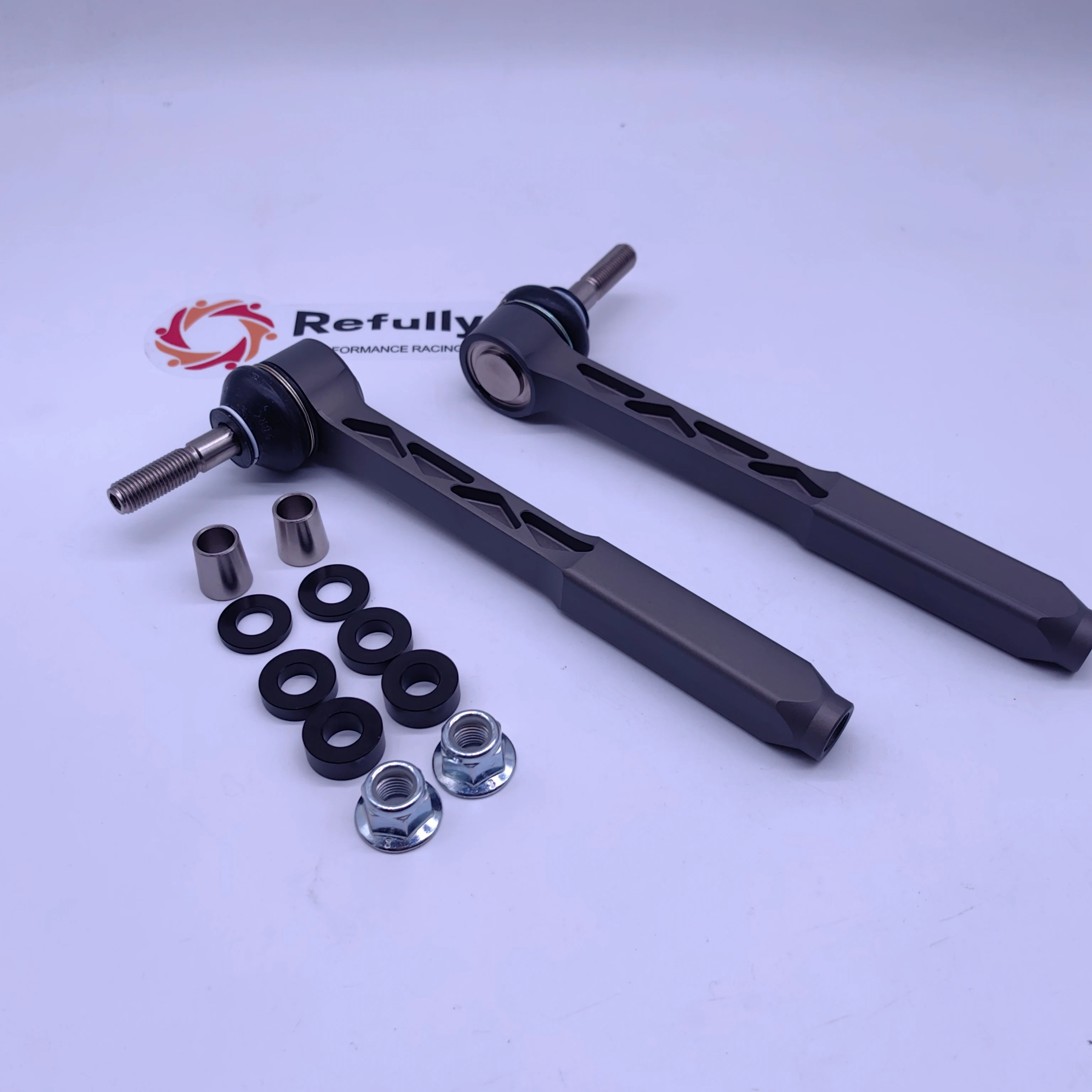 Bump Steer Adjustable Outer Tie Rod Ends Kit For Porsche 996 and 997 CNC Billet Aluminium Made Spherical Bearings Heim Joint