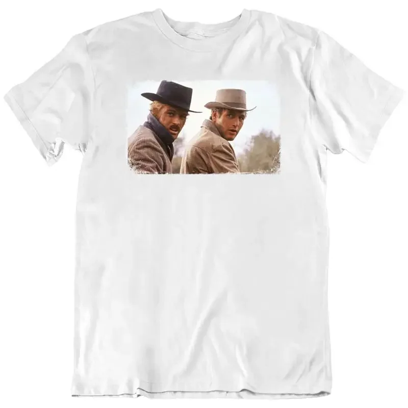 Robert Redford Paul Newman Butch Cassidy 60'S Movie Fan T Shirt New