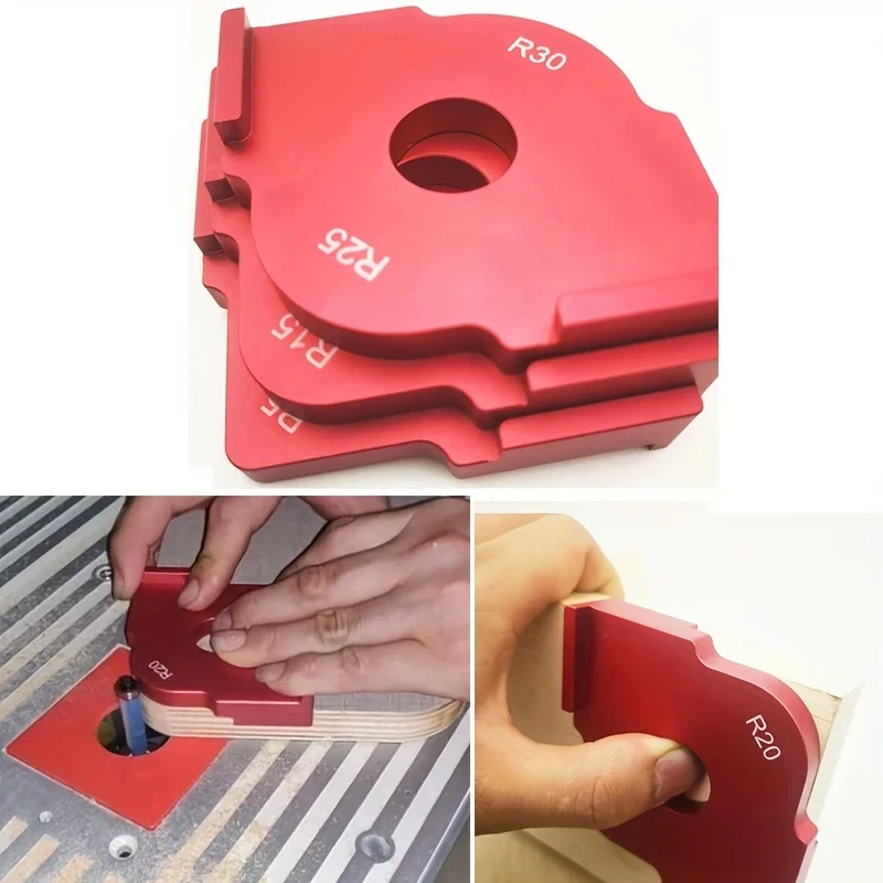 

Aluminium Alloy Radius Corners Radius Quick-Jig Router Table Bit Woodworking Trimming Router Templates R5 R10 R15 R20 R25 R30
