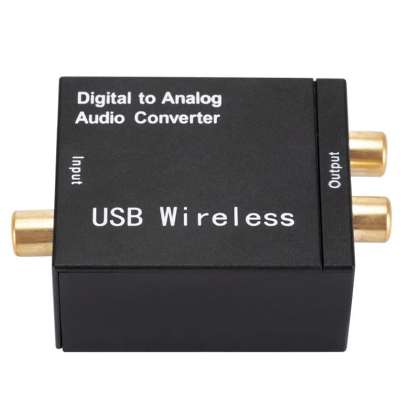 1 Set Digital To Analog Audio Converter Coaxial Signal To RCA R/L Audio Decoder SPDIF DAC