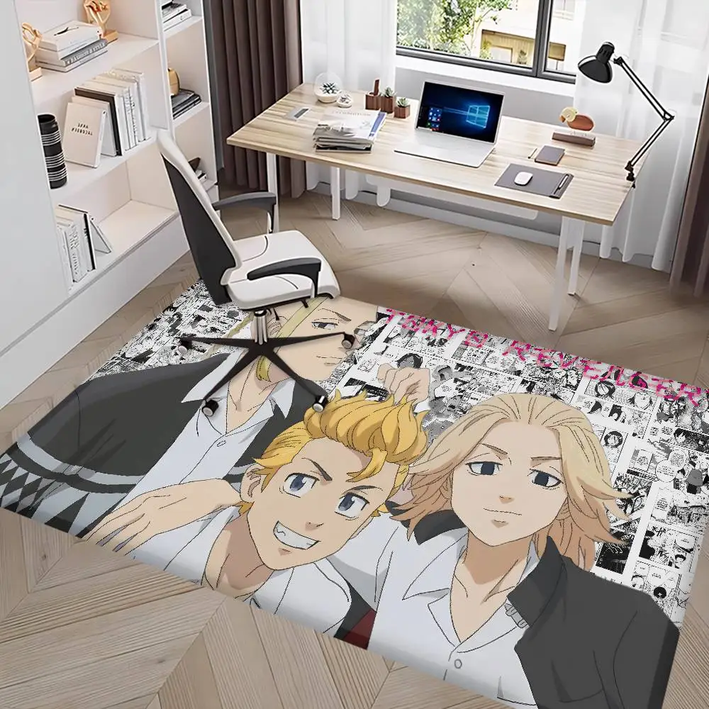 Tokyo Revengers – tapis de porte antidérapant, absorbe l'eau, longue bande, coussin de chambre à coucher, tapis de chevet