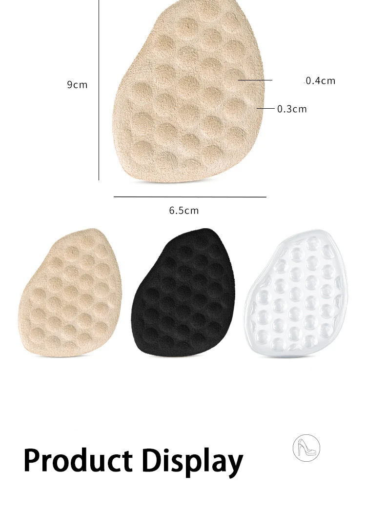Silikon-Vorfußpolster, Massagekugeln, weiches Halbpolster, Fußpflegeprodukte, Sandalen, High Heels, rutschfestes Fußpolster, 2 Stück/4 Stück. – Detail 8