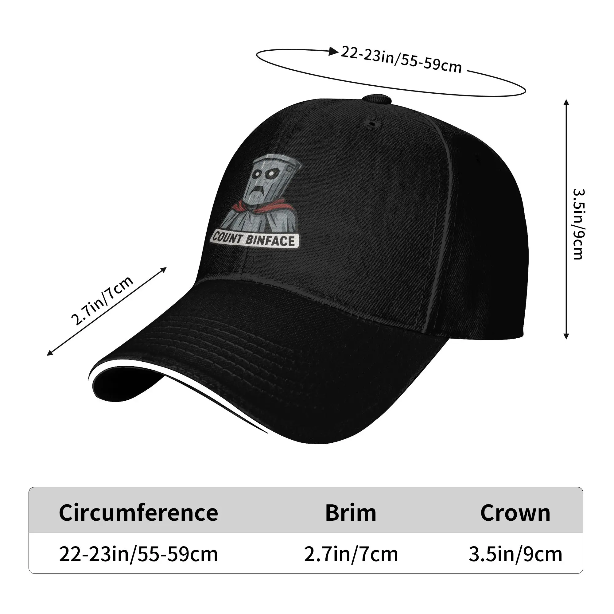 Count Binface Sigma IX Baseball Cap  Women Men Design Trucker Hat Summer Fashion Tennis Skate Sun Visor Baseball Caps