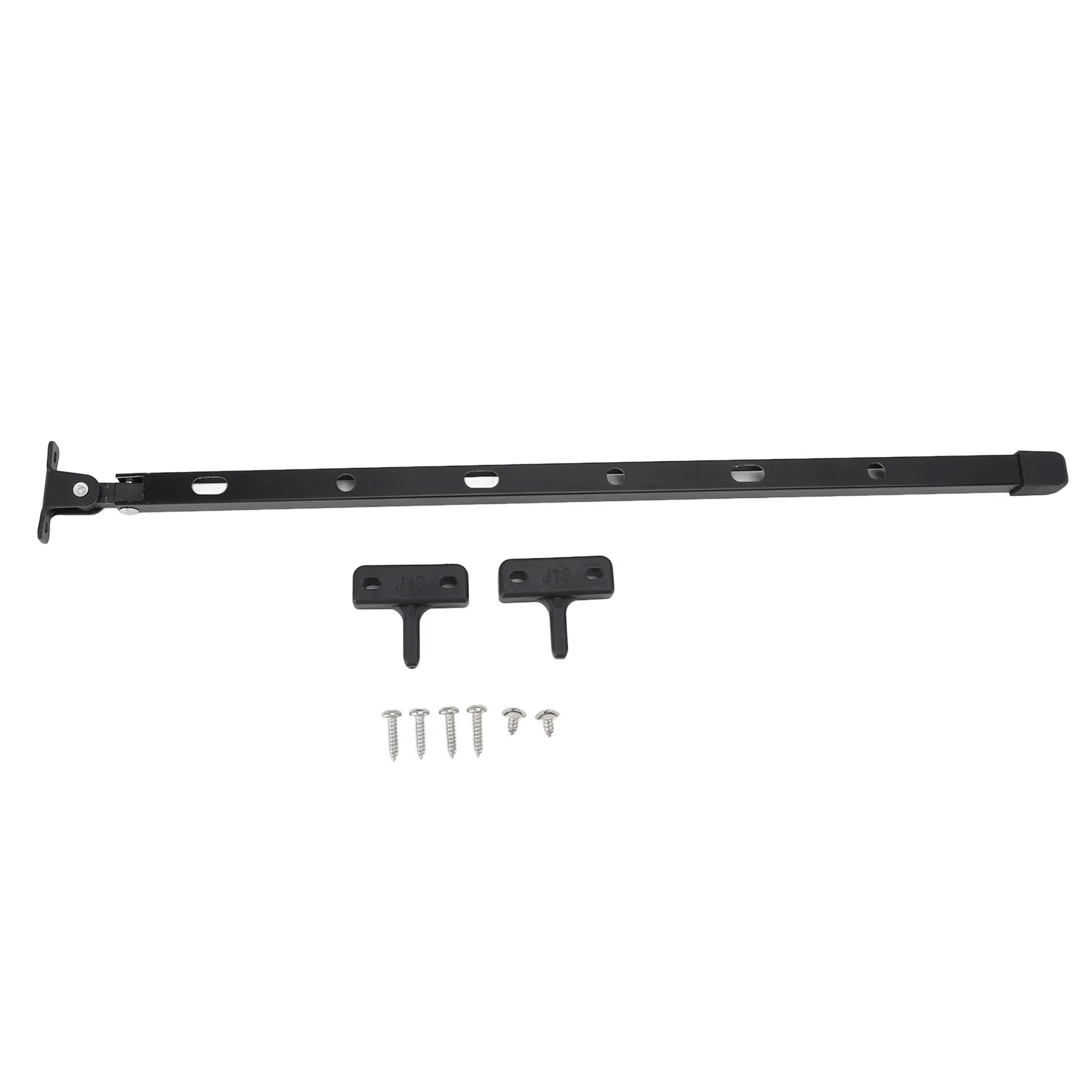 Greenhouse Window Stay Sturdy Aluminum Manual Greenhouse Roof Vent Opener Bar Kit With 6 Screws 15.35in Black