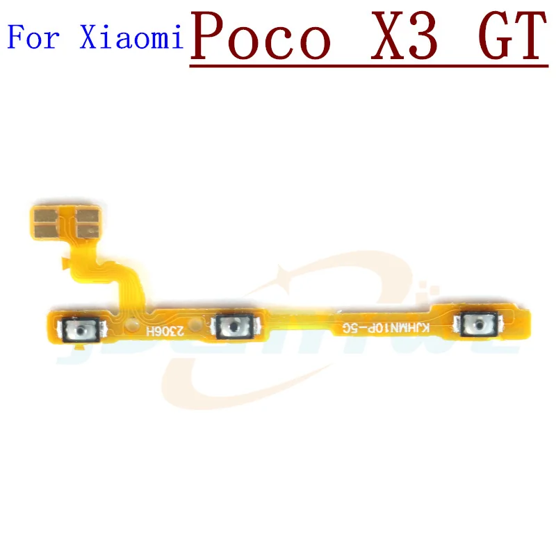 For Xiaomi Poco X5 Pro X4 X3 GT Pro NFC X2 C31 C40 C50 C51 C55 Side Button Key Switch Volume Power On Off Flex Cable