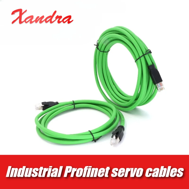 Industrial Profinet Network Cable Servo EtherCAT6 RJ45 High Flexible Drag Chain Shielding Line 26AWG Cat6A Gigabit Network Wire