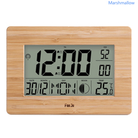 FJ3530 LCD Digital Wall Clock Alarm Big Size Number Multifunction Temperature Table Clocks Bedside thermometer Large Clock