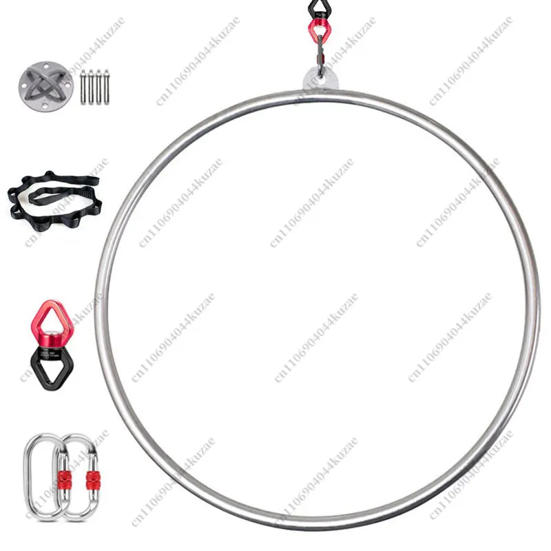 Single Ear Aerial Yoga Steel Ring, Rotating Acrobatic Dance Ring for Commercial Performance