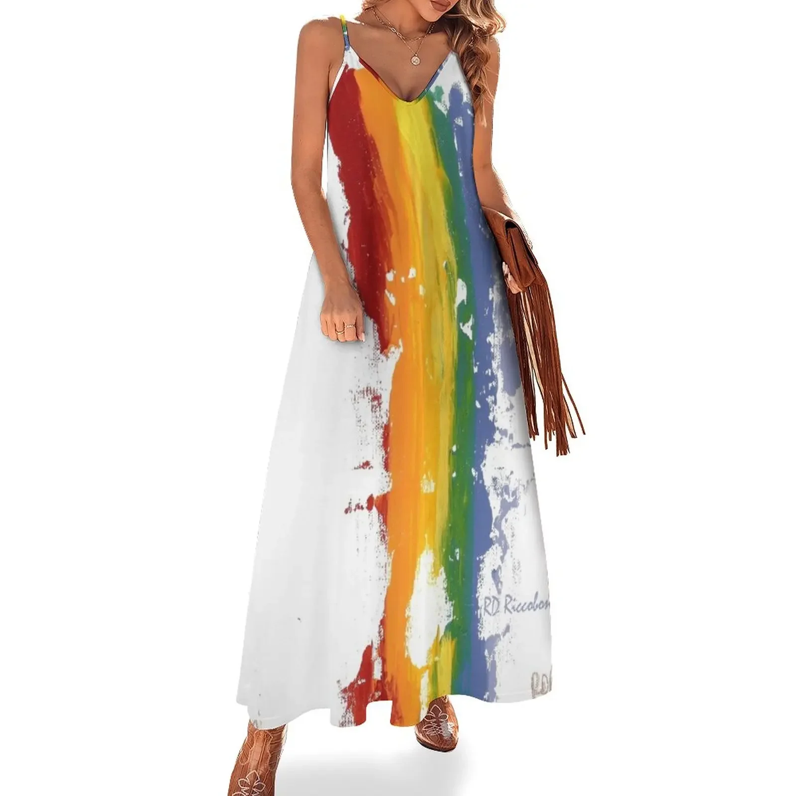 

Pride Parade Rainbow Diversity by RD RIccoboni Sleeveless Dress dress for women 2024 cocktail dresses women evening dress