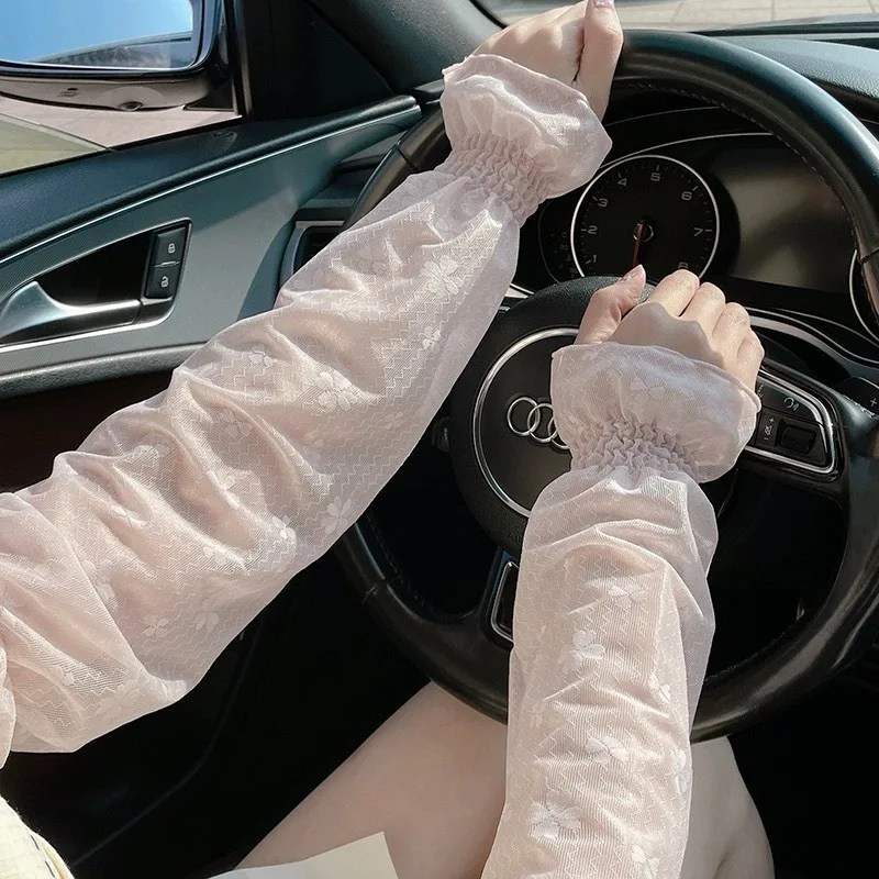 2026Summer Loose, Cooling, UV-Protective Women’s New Lace Arm Sleeves — Lightweight, Breathable, Sun-Protective
