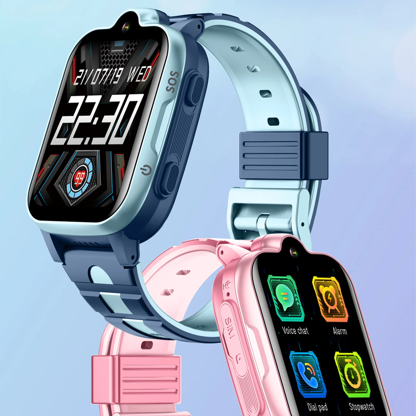 4G Smart Kids Watch Video Call Voice Chat Student Watch for Boys and Girls IPX7 Water Proof Kids Watch Smart Call Watch for Kids