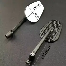 Motorcycle genuine carbon fiber retro universal rearview mirror and reversing mirror For Honda CB1300 CB400 CB1100 CB1000R CB750