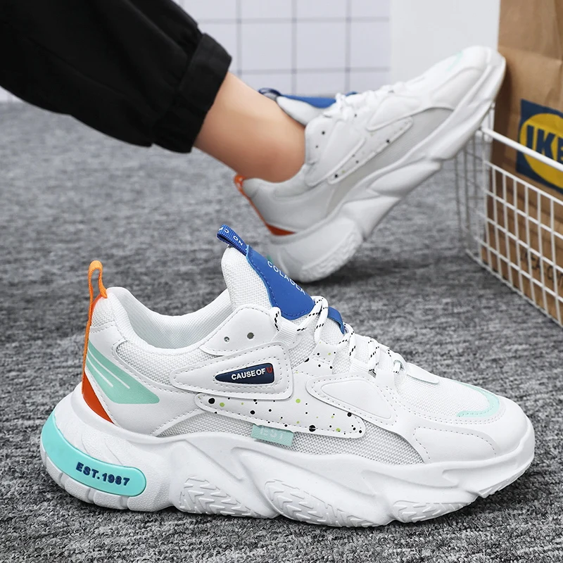 2024 Men\'s Sneakers Fashion Casual Breathable Running Shoes Summer Men Comfortable Mesh Shoe New Sneakers Tenis Masculino Tênis