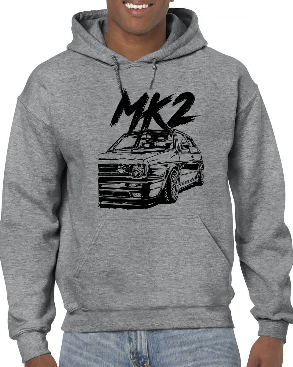 Dirty 2 Mk2 Gti Sweatshirt mit Aufdruck, hochwertiges, lässiges Golf-Shirt für Herren, weich und bequem für den Alltag im Freien, Kapuzenpullover