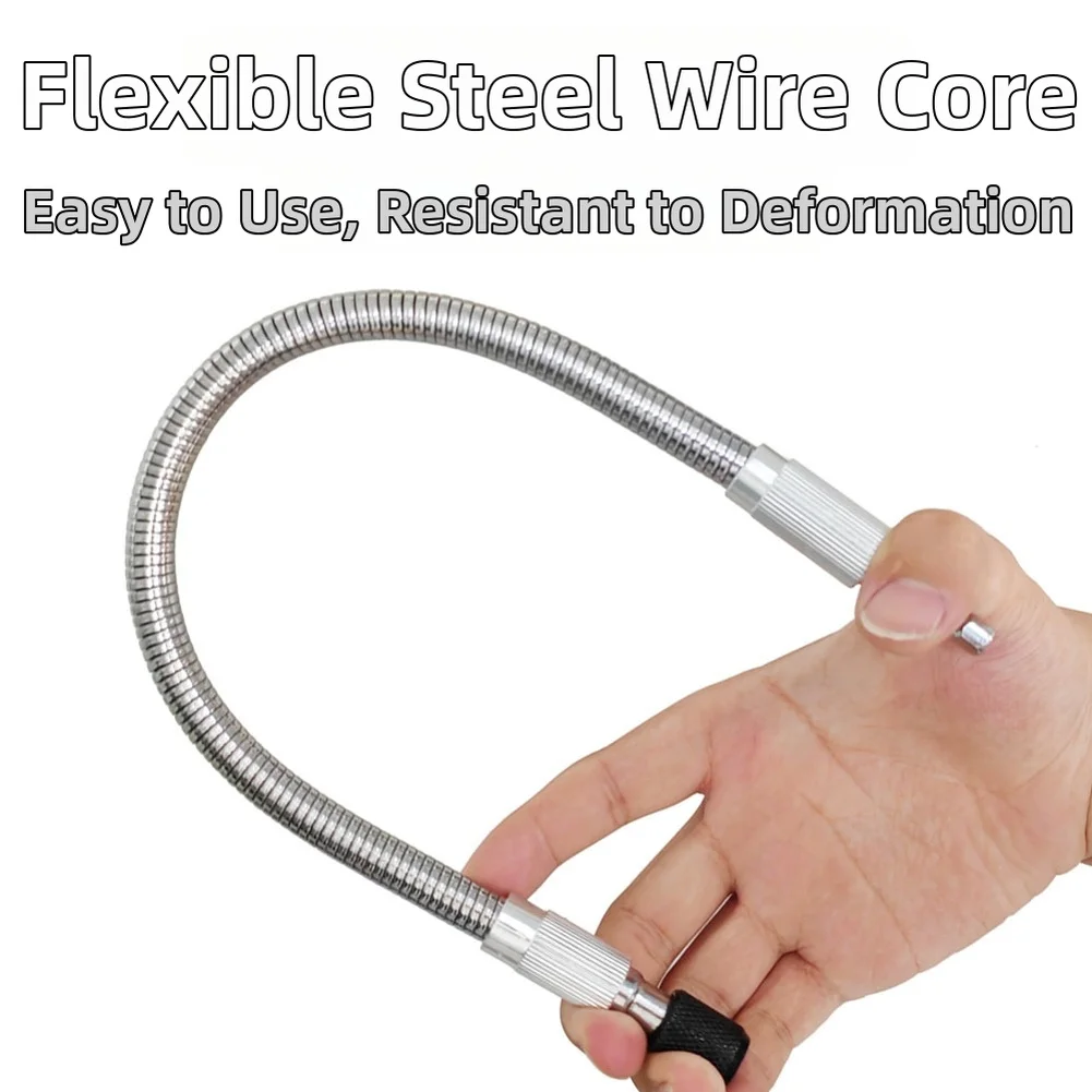 /Golden /Flexible /Magnetic Screwdriver Extension Rod 300mm 400mm Hex Shaft For Drill Power Tools Tight Space Accessories