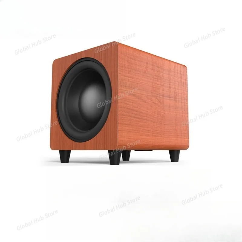 10 Inch Subwoofer High Power Super Active HiFi Wooden High Fidelity Home Theater Audio Amplifier Speaker