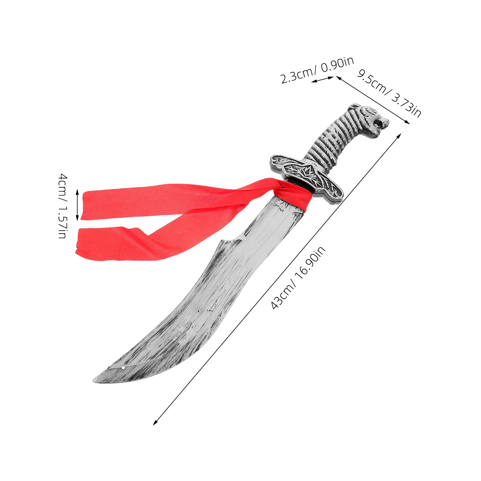 High Detail Crafted Sword Prop for Themed Parties Roman Medieval Knight Pirate Costume Role Play Game Pretend Play Accessories