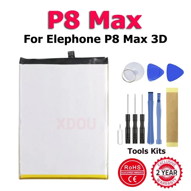 ElephoneS7 ElephoneU2 ElephoneA5 ElephoneP8 Max Battery For Elephone U2 M2 S3 A4 A5 A6 S7 P8 R9 Soldier Pro Mini Max 3D 4G